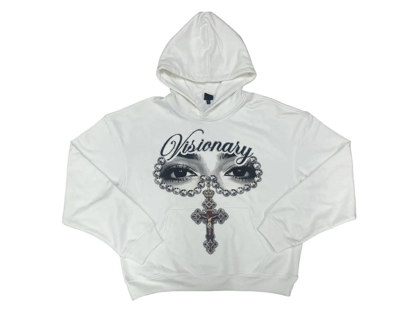 Rhinestone religious hoodie